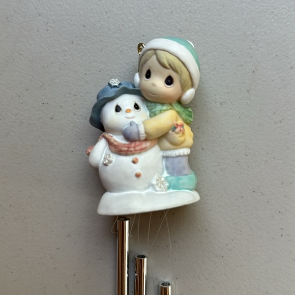 Precious Moments 1999 Girl Snowman Windchime with box - Picture 2 of 5